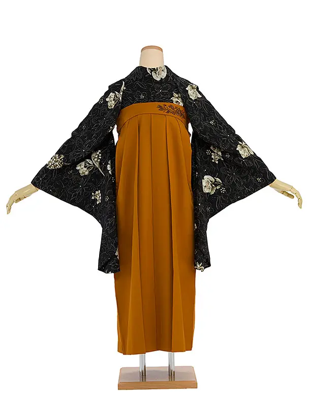 卒業袴1246 JILL STUART／黒 フルール／テラコッタ 鈴蘭刺繍袴