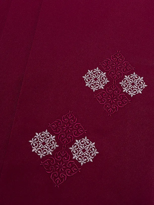 卒業式女性袴 1279 Kansai／茶色 牡丹菊／ボルドー袴