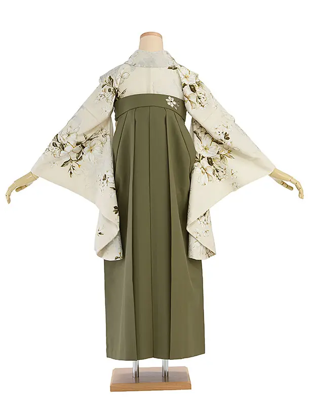 卒業式女性袴 1288 Sugar Kei／ベージュ ゆり／カーキ袴