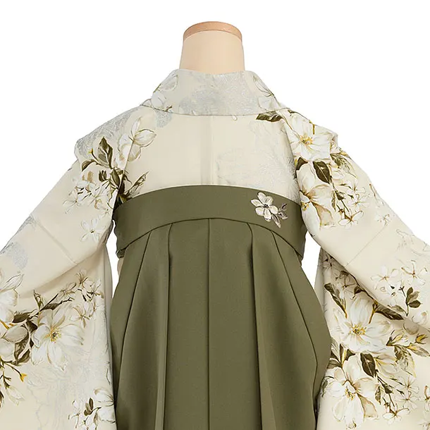 卒業式女性袴 1288 Sugar Kei／ベージュ ゆり／カーキ袴
