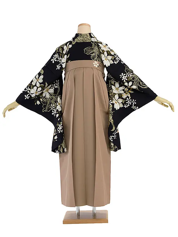 卒業式女性袴 1290 Sugar Kei／濃紺 ゆり／モカブラウン袴