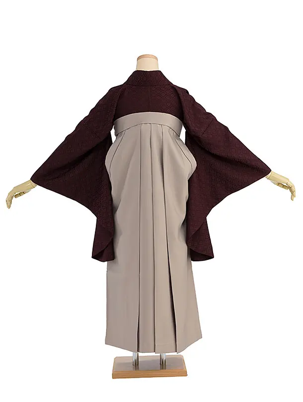 先生,教員向け袴レンタル 1325 赤茶色／ベージュ袴