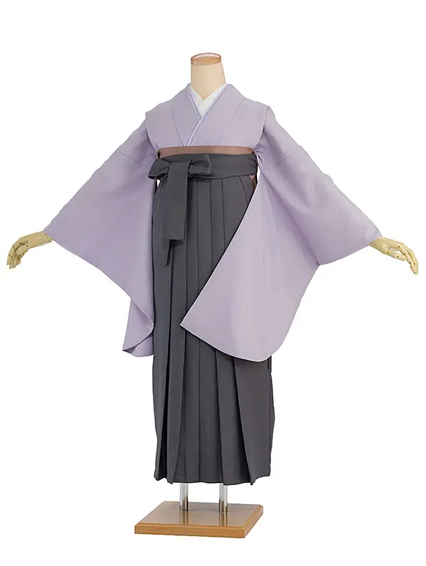 先生,教員向け袴レンタル 1388 ラベンダー／グレー袴