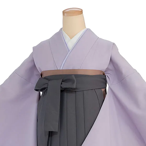 先生,教員向け袴レンタル 1388 ラベンダー／グレー袴
