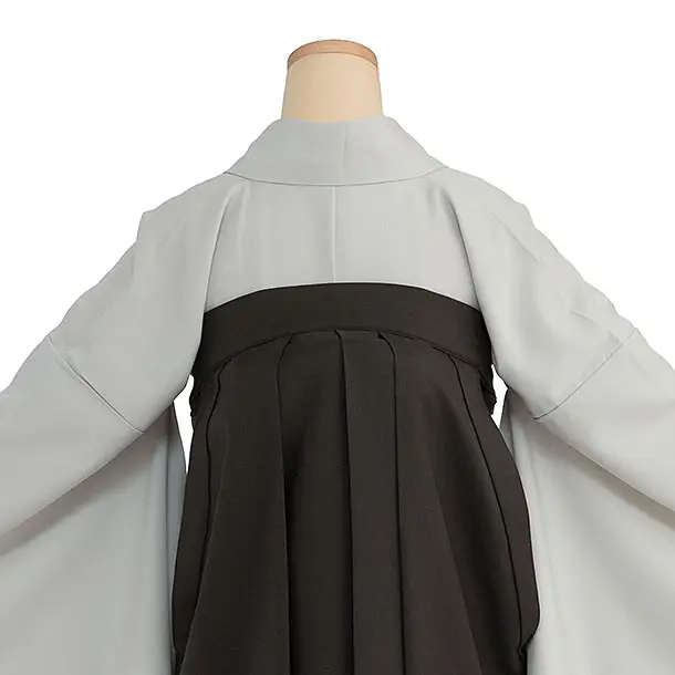 先生,教員向け袴レンタル 1401 淡グレー／チャコール袴