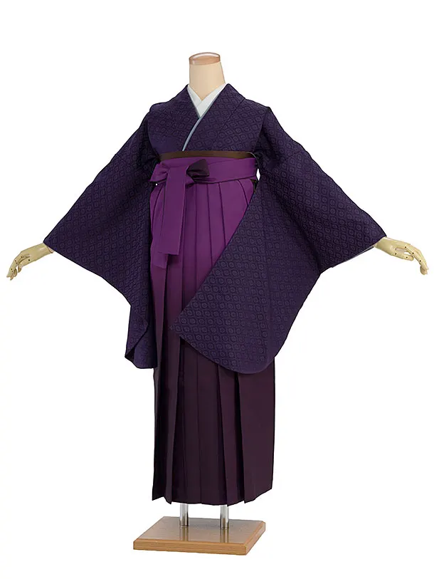 先生,教員向け袴レンタル 1408 紫色／紫ぼかし袴