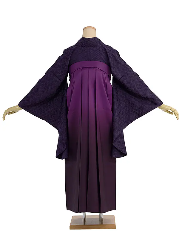 先生,教員向け袴レンタル 1408 紫色／紫ぼかし袴