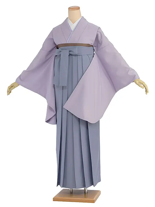 先生,教員向け袴レンタル 1415 ラベンダー／青藤色袴