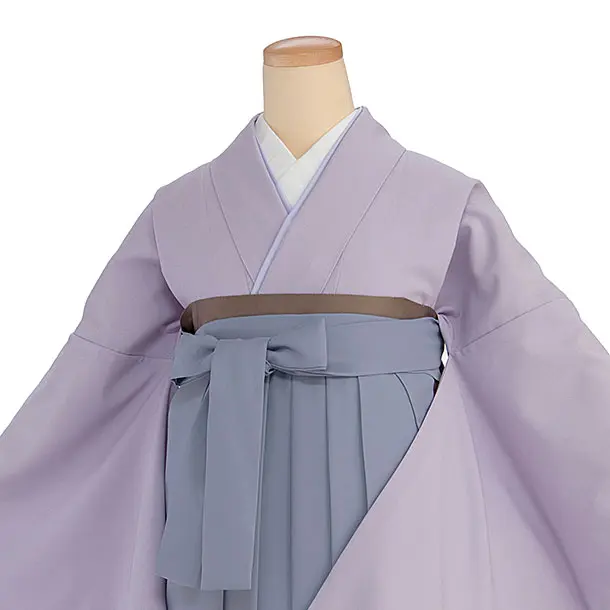 先生,教員向け袴レンタル 1415 ラベンダー／青藤色袴