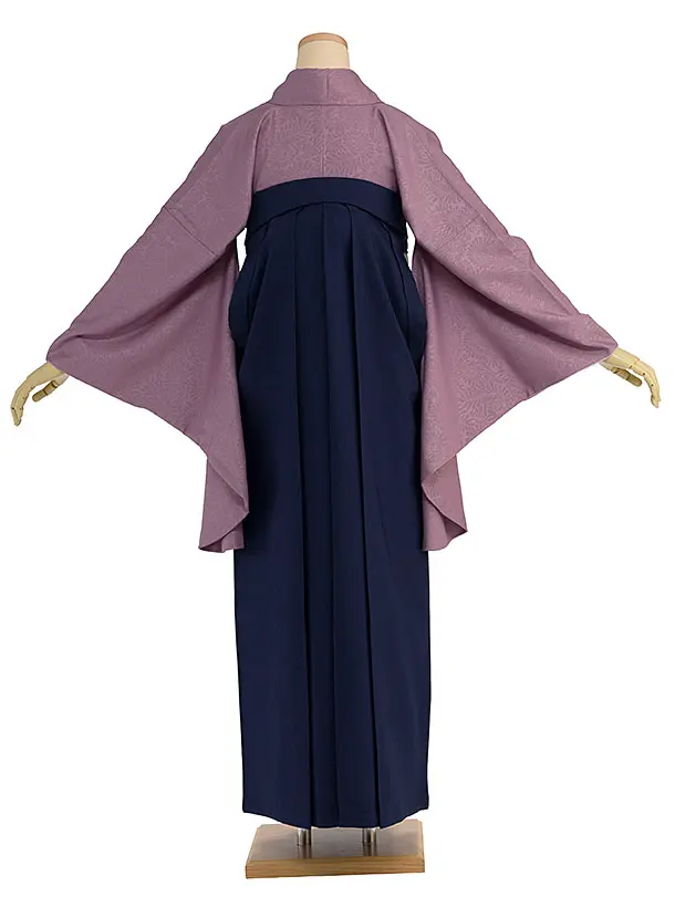 先生,教員向け袴レンタル 1419 薄紫／紺袴