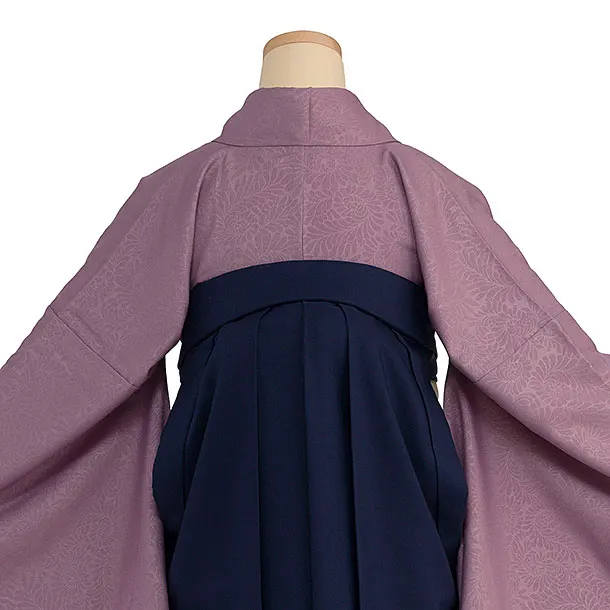 先生,教員向け袴レンタル 1419 薄紫／紺袴