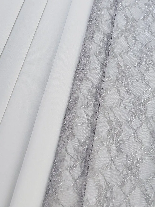 卒業式女性袴レンタル 1460 白 ミングトゥリー／淡グレー レース袴