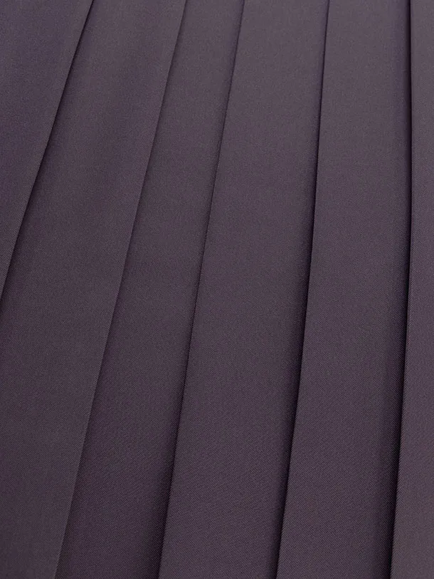 先生,教員向け袴レンタル D117 茶色 雲取り桜鹿の子／葡萄鼠色袴