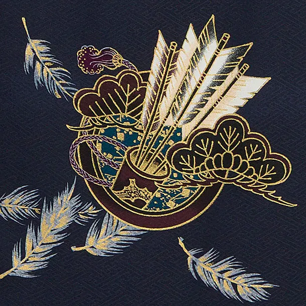 お宮参り(男の子)レンタル  0266 紺 兜鷹