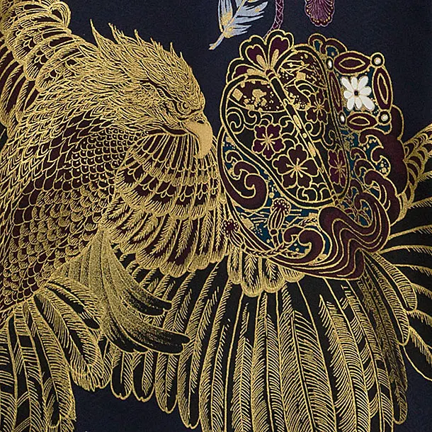 お宮参り(男の子)レンタル  0266 紺 兜鷹