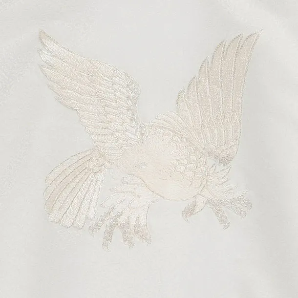 お宮参り(男の子)レンタル  0295 白 鷹兜刺繍
