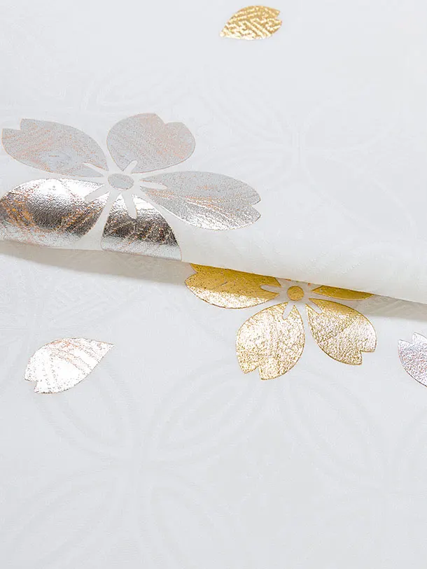 【正絹】お宮参り(女の子)レンタル 0288 白 七宝地 鞠桜小槌