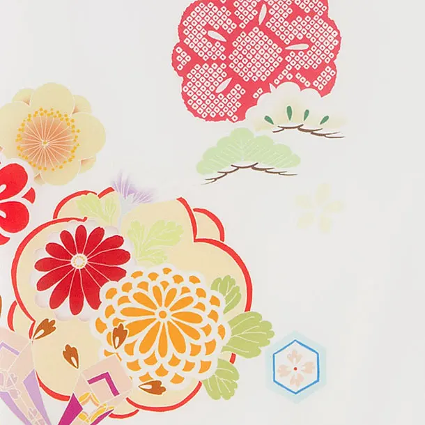 お宮参り(女の子)レンタル 0299 白 花小槌