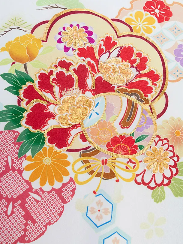 お宮参り(女の子)レンタル 0299 白 花小槌