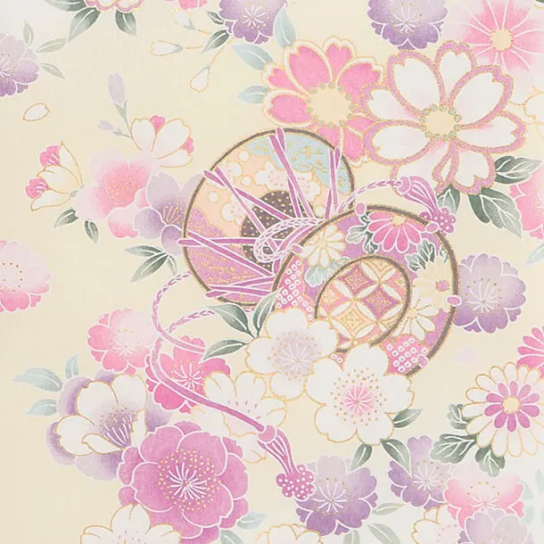 お宮参り(女の子)レンタル 0302 白 桜花車