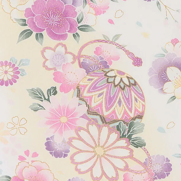 お宮参り(女の子)レンタル 0302 白 桜花車