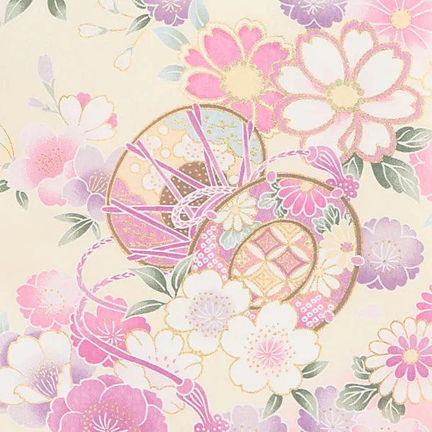 お宮参り(女の子)レンタル 0304 ピンク 桜花車