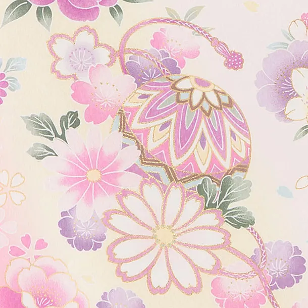 お宮参り(女の子)レンタル 0304 ピンク 桜花車