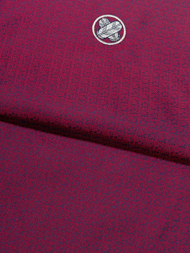 かんたん七五三レンタル(5歳6歳男児) 0687 花わらべ／赤紺／ベージュ花菱袴