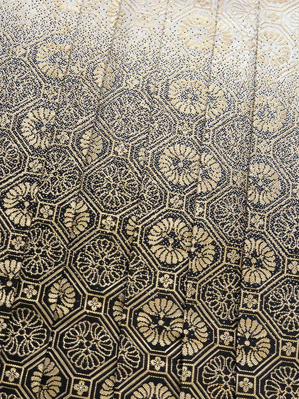 かんたん七五三レンタル(5歳6歳男児) 0706 白 兜／黒金ぼかし袴