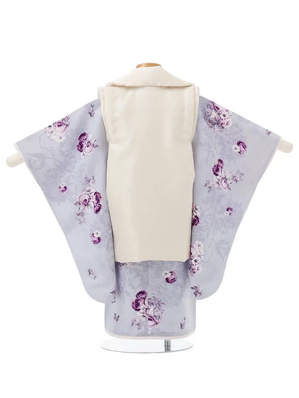 七五三(3歳女児)0259 JILL STUART／クリーム×ラベンダー ローズ