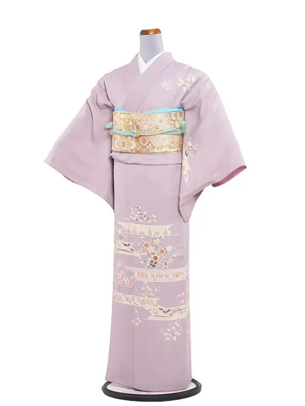 訪問着レンタル 140桃紫に和花
