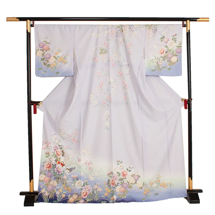 訪問着 190パープル地/優艶華と鴛