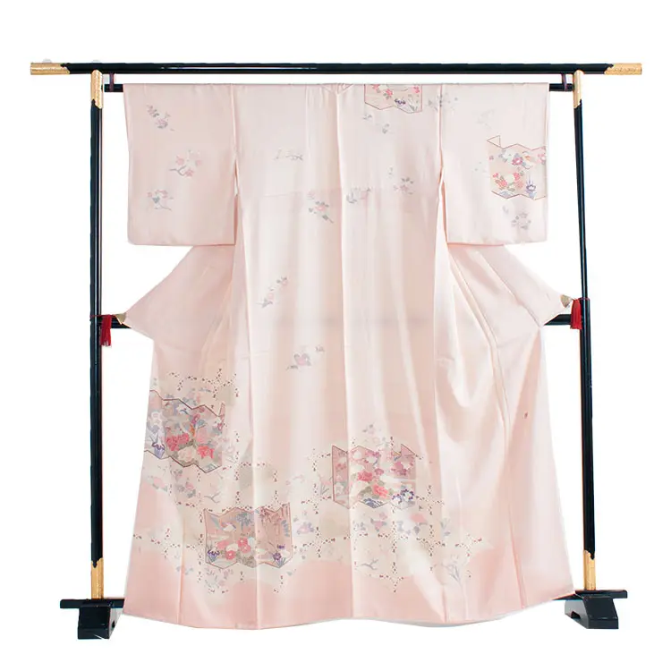 訪問着レンタル 234 ピンク 古典柄