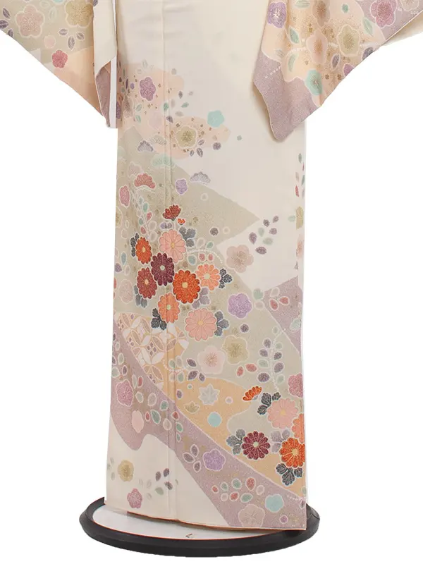 訪問着 323 クリーム地 和花のしらべ
