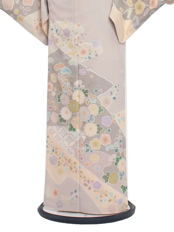 訪問着 324 ﾋﾟﾝｸﾍﾞｰｼﾞｭ/和花のしらべ