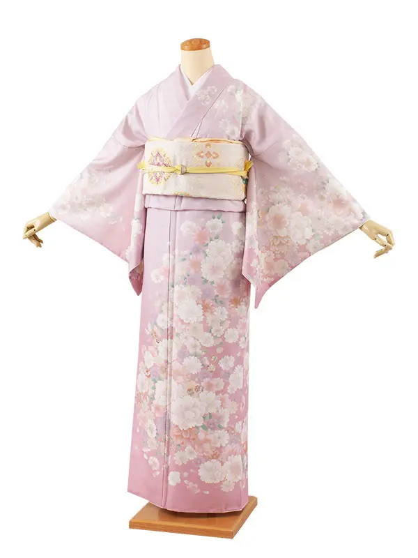 訪問着 薄ピンク 桜 606
