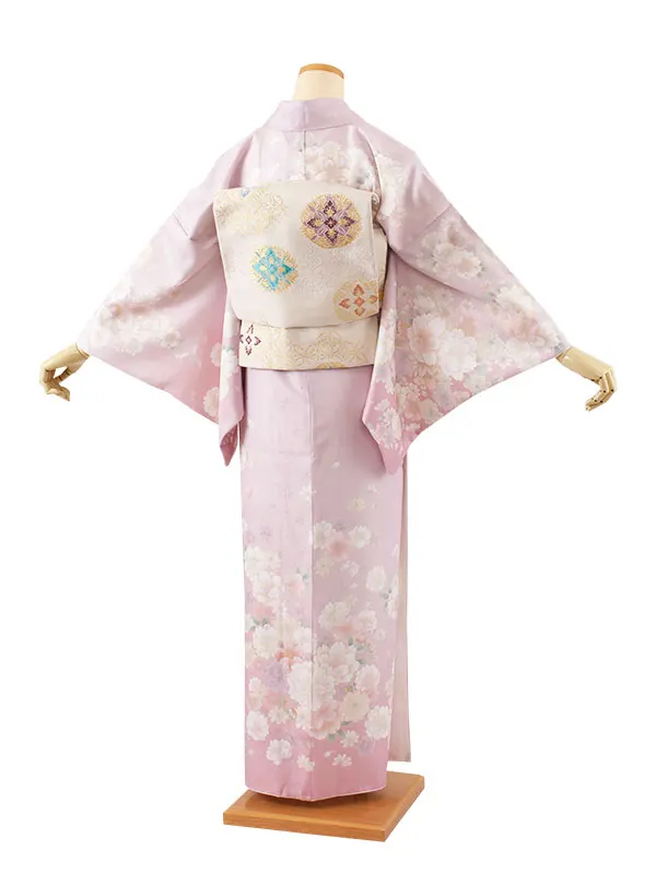訪問着 薄ピンク 桜 606
