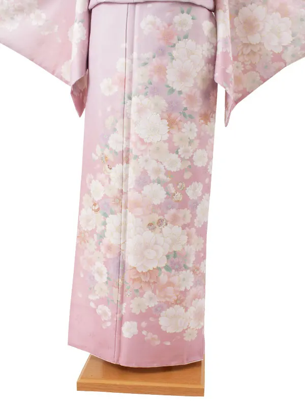 訪問着 薄ピンク 桜 606