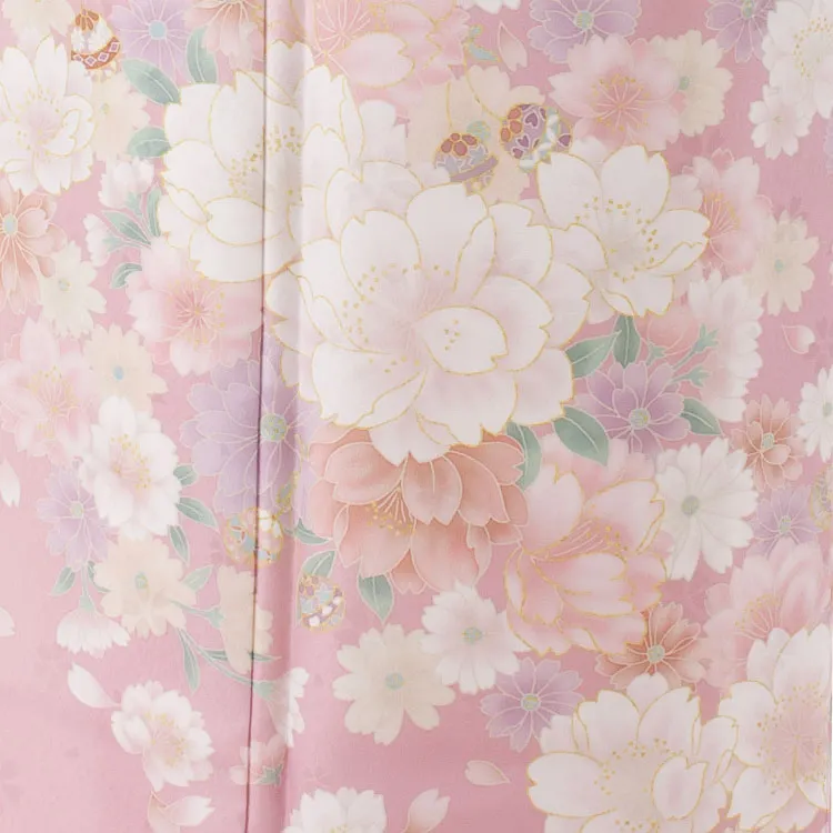 訪問着 薄ピンク 桜 606