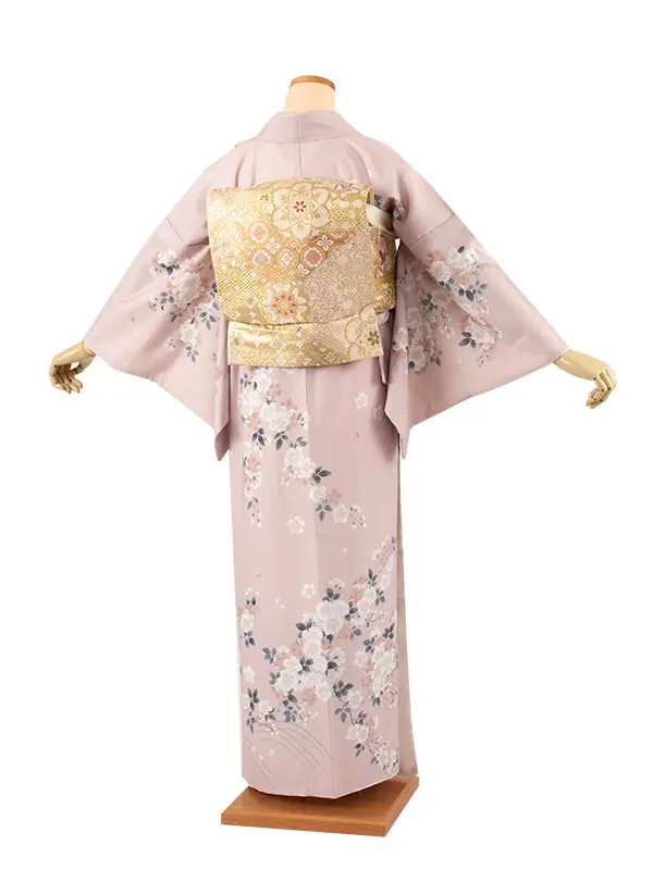 訪問着 くすみピンク 桜 609