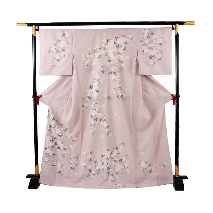 訪問着 くすみピンク 桜 609