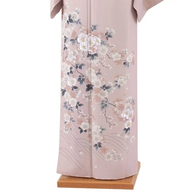 訪問着 くすみピンク 桜 609