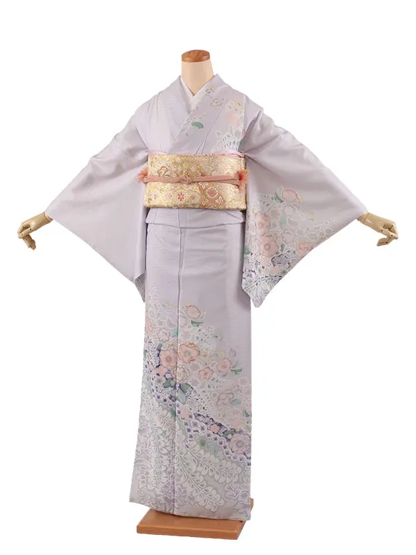 訪問着 薄紫 藤の花 615