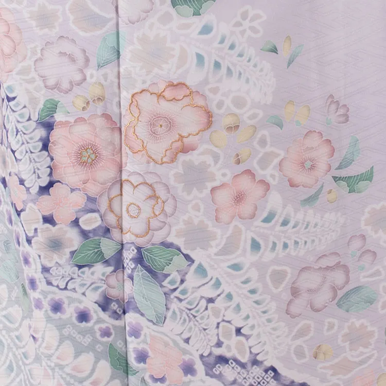 訪問着 薄紫 藤の花 615