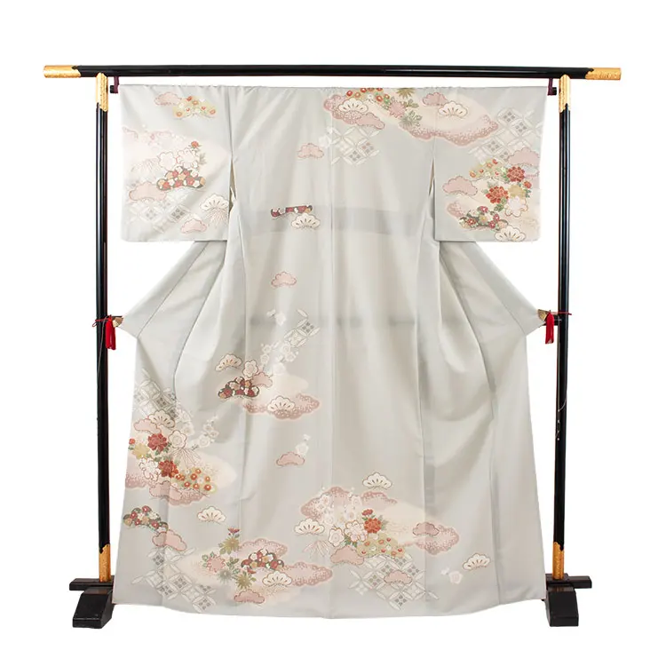 訪問着 JAPAN STYLE グレー 松竹梅 626 ジャパンスタイル