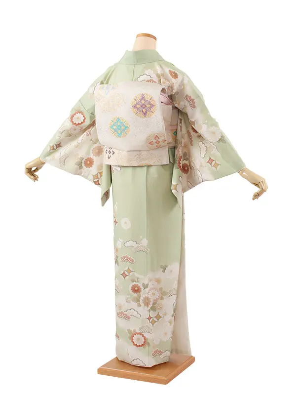 訪問着 JAPAN STYLE 若葉色 松菊 627 ジャパンスタイル