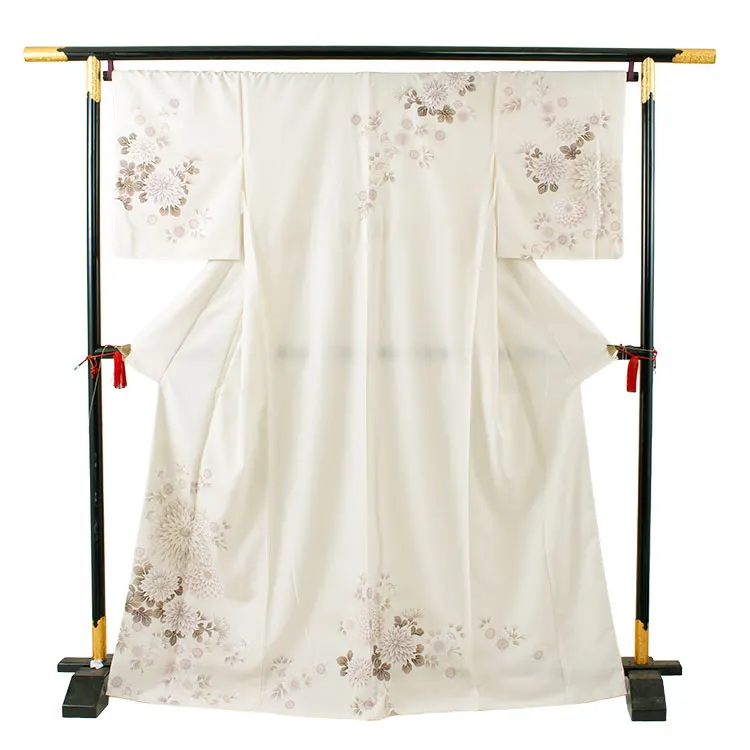 訪問着 JAPAN STYLE 薄クリーム 菊に桜 629