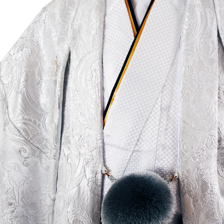 男性用袴 シルバー アンティーク柄 グラデーション袴 /5C24