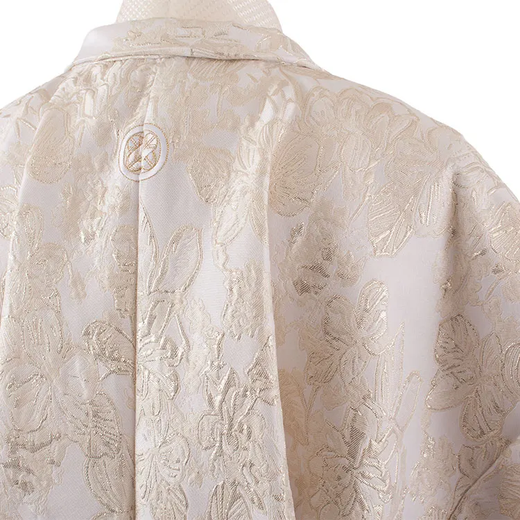 男性用袴 白地 花柄 /5C34