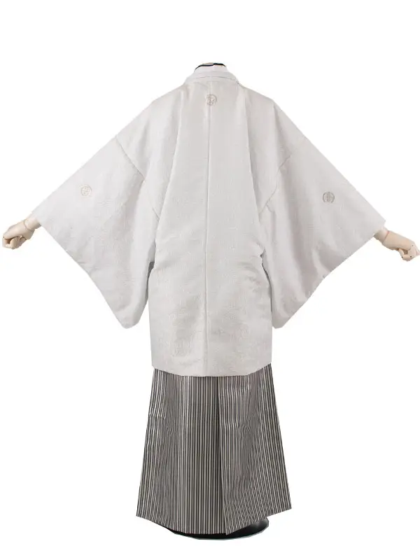 男性用袴 白地 羊歯模様 /5X53